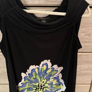 Style & Co Sleeveless Blouse with Floral Print